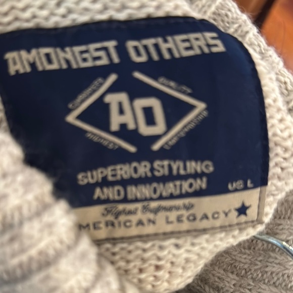 Men's Turtleneck Sweater - Cream​ - Picture 2 of 3